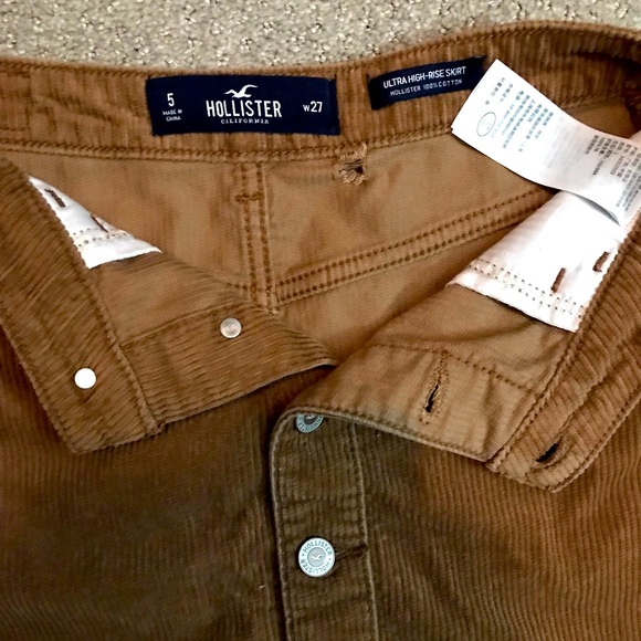 Hollister corduroy button down mini skirt - Picture 4 of 5